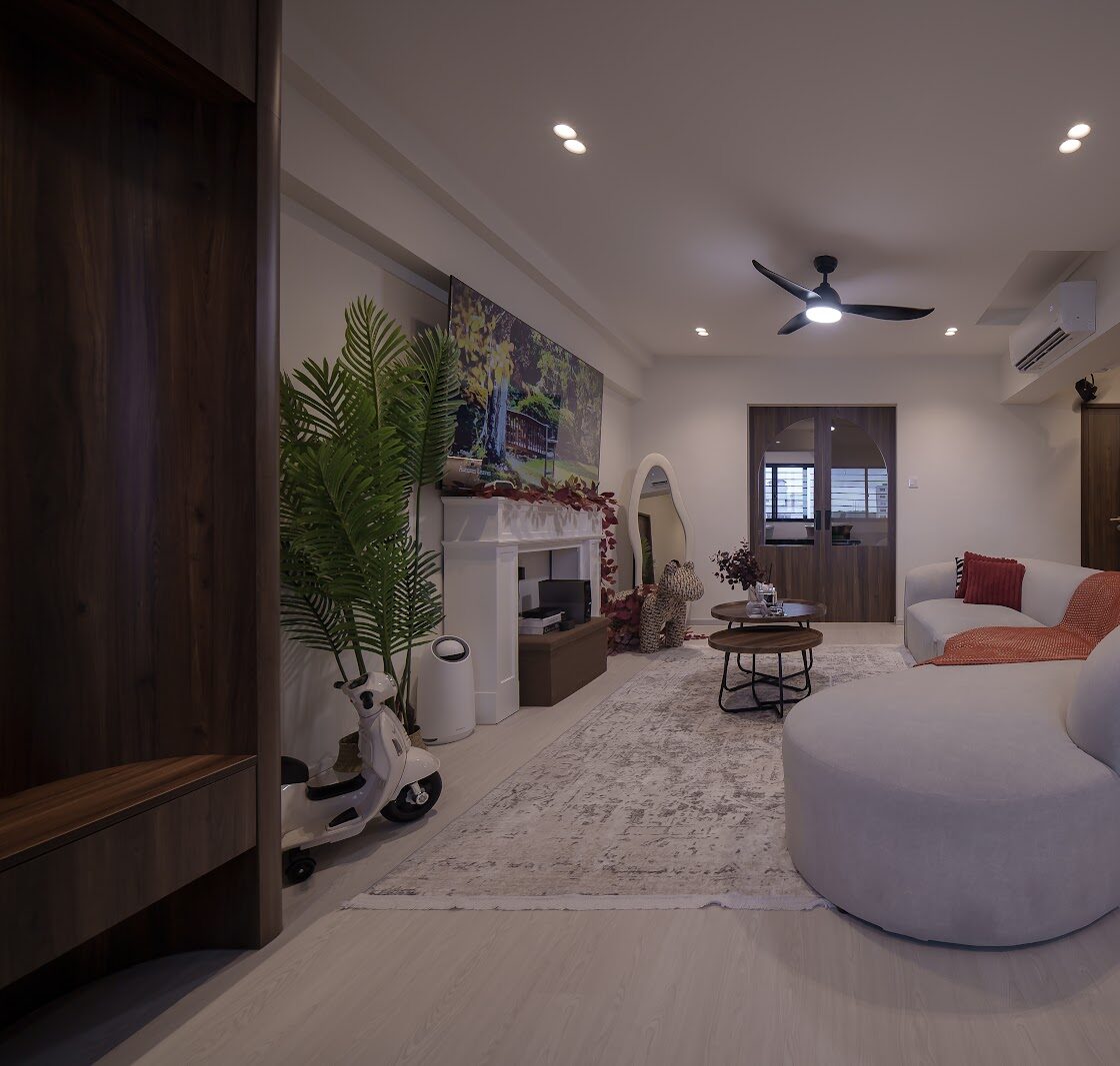 Living room, 750 Jurong West St 73 by Aura Design & Co.